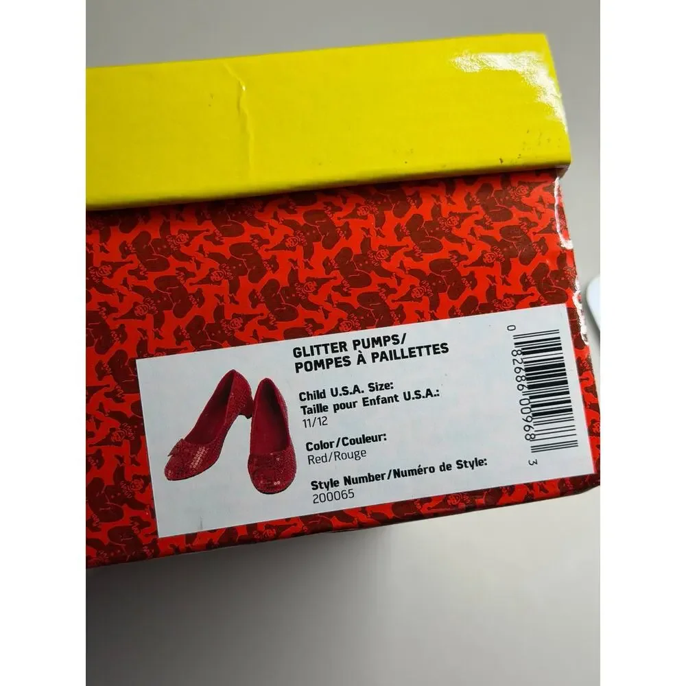 NEW! 11/12 Dorothy Red Sequin Girls' Shoes